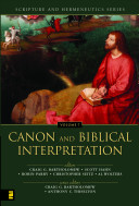 Canon and biblical interpretation
