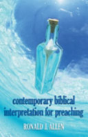 Contemporary biblical interpretation for preaching