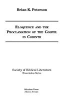 Eloquence and the proclamation of the gospel in Corinth