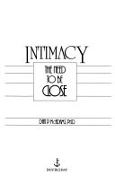 Intimacy : the need to be close