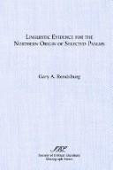 Linguistic evidence for the northern origin of selected Psalms