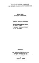 Old Testament quotations in the Synoptic Gospels, and the two-document hypothesis