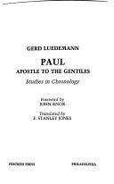 Paul, apostle to the Gentiles : studies in chronology
