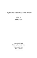 The Bible and American arts and letters