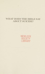What does the Bible say about suicide?