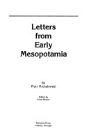 Letters from early Mesopotamia