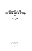 Semantics of New Testament Greek