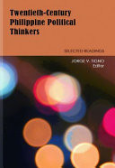 Twentieth-century Philippine political thinkers : selected readings