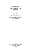 The concise Oxford dictionary of music : based on the original publication by Percy Scholes.