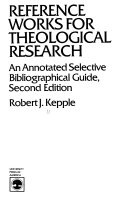 Annotated reference books and periodicals for a theological library